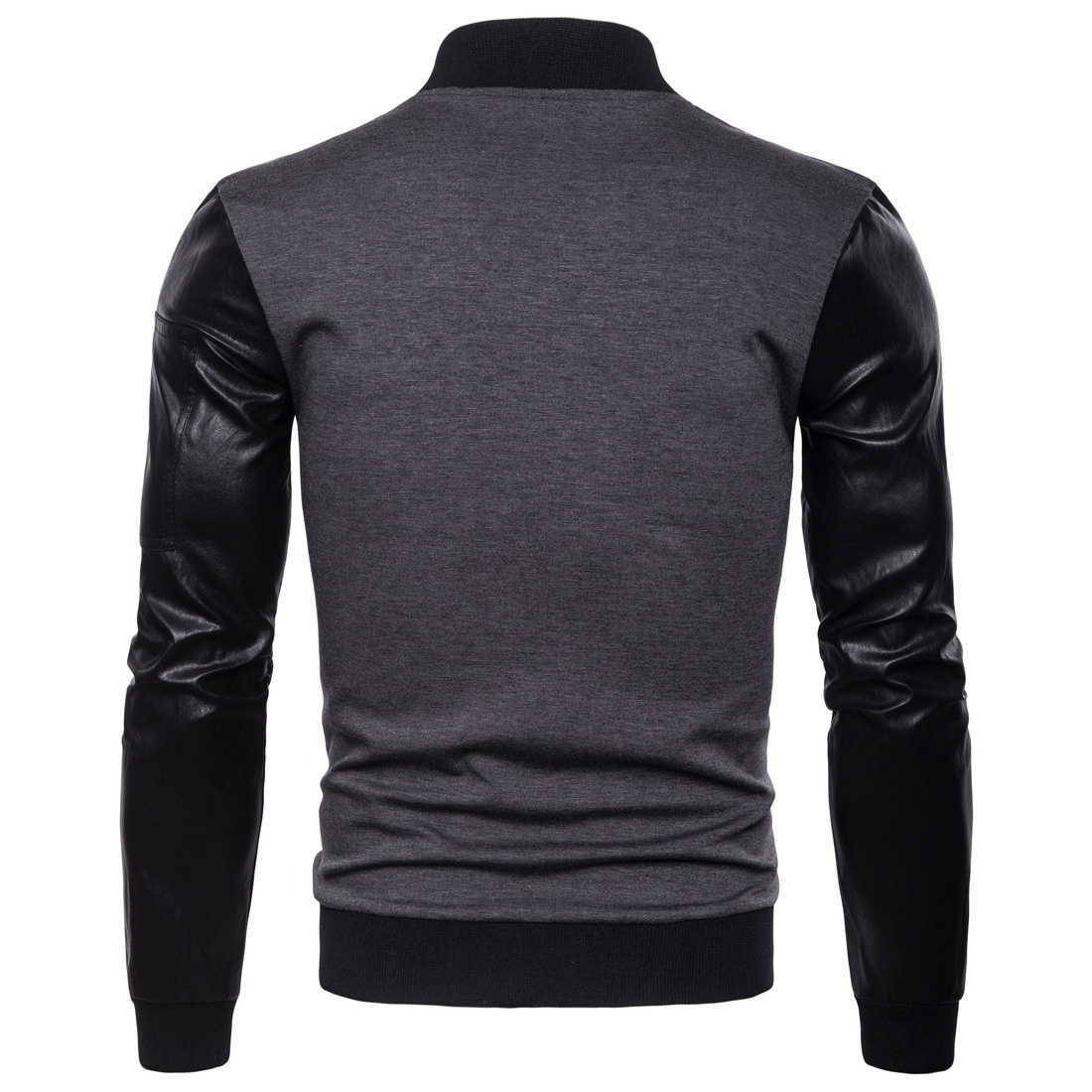 Nouveaux Hommes Veste Zipper marque Veste Casual Tendance dropshipping Mode Homme moto Bomber Fit manches en cuir Hommes plus 3XL HKD230828