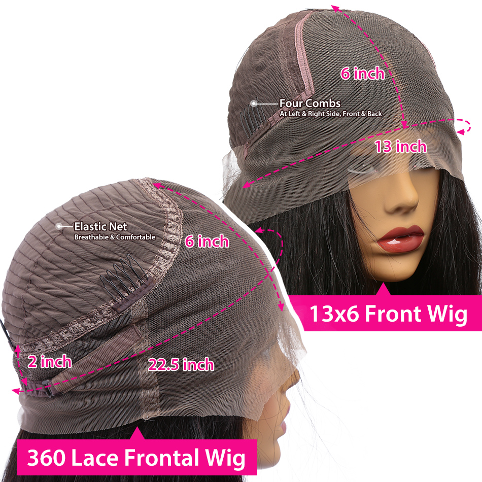 360 volle Spitze Perücke Echthaar vorgezupft brasilianische Perücken 13x6 HD Spitze Perücken 34 36 Zoll Körperwelle Lace Front Perücke für Frauen