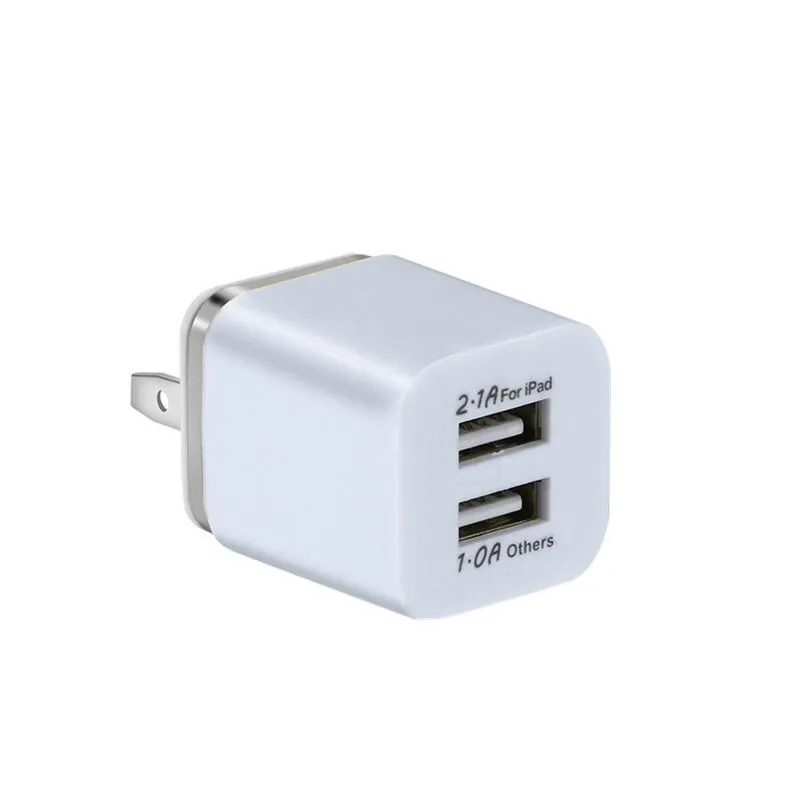 Chargeur mural haute vitesse 5V 2,1 a, adaptateur d'alimentation USB, pour iPhone 7 8 plus x 11 12 13 14, samsung xiaomi lg, prise de téléphone portable intelligent