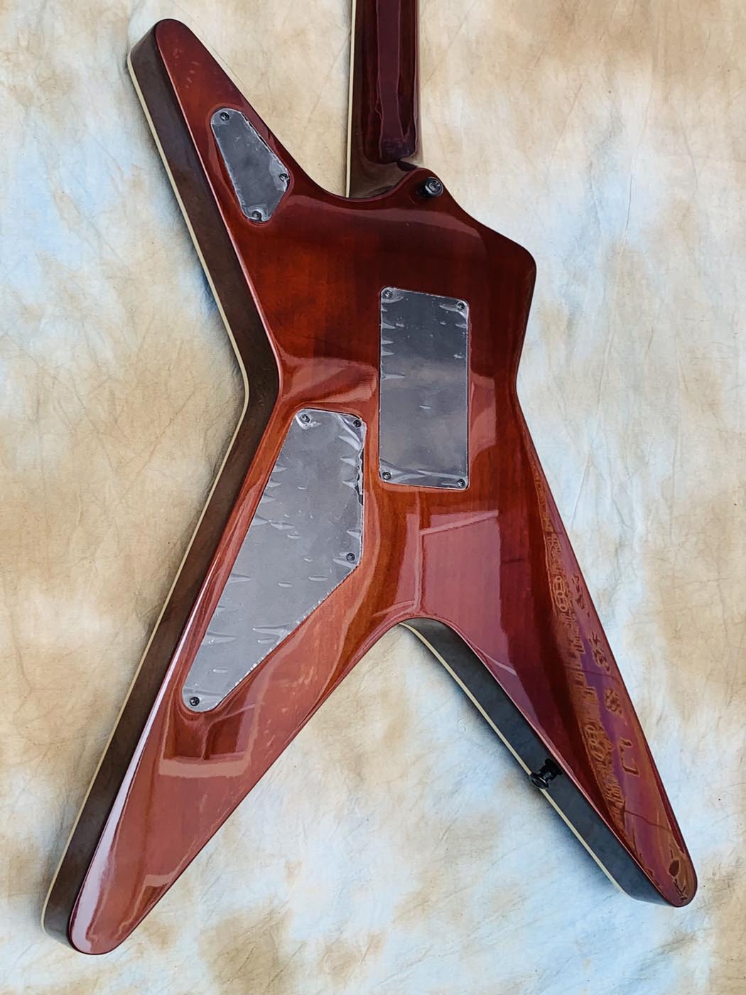 Guitarra elétrica Dimebag Flamed BL, alta qualidade, Floyd Rose Tremolo