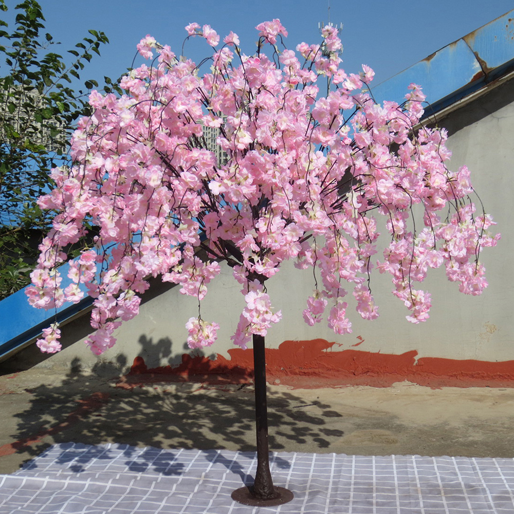 Hoogte 1,5 m bruiloft kunstmatige boomstam simulatie blauweregen kersenbloesem bloem voor feestverjaardag