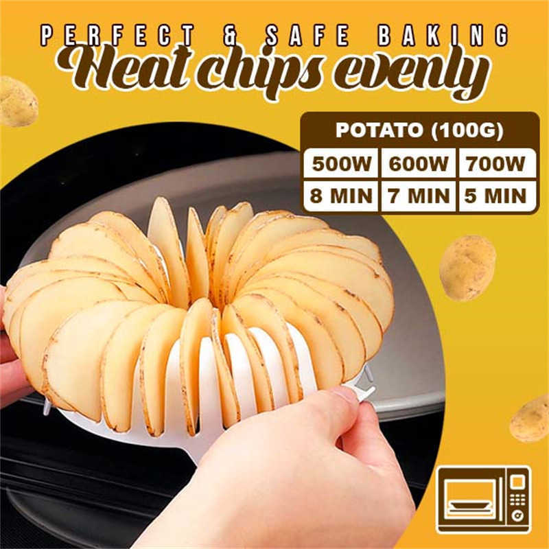 Baked Potato Chips Maker Cook Baking Dishes Healthy Low Calories Microwave Oven Fat Free Kitchen Baking Pastry Tools HKD230828
