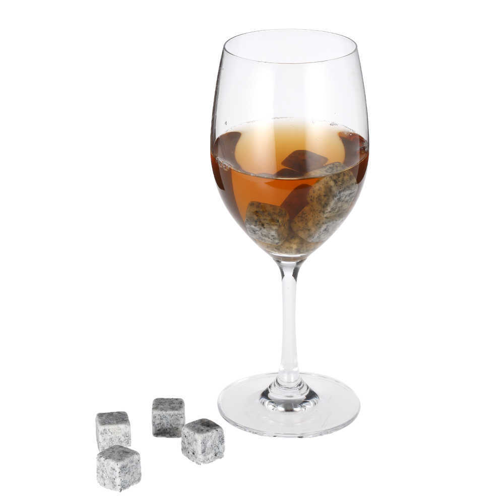 Natural Granite Whiskey Stones Sipping Ice Cube Whisky Stone Wine Rocks Cooler Wedding Gift Favor Christmas Bar accessories HKD230828