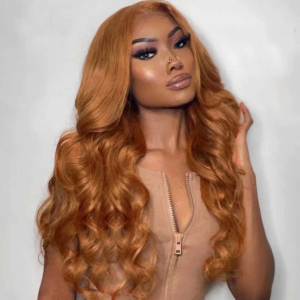 Brown Lace Front Wigs Human Hair 13x6 Transparent Lace Front Wigs Body Wave Brown Wig for Black Women