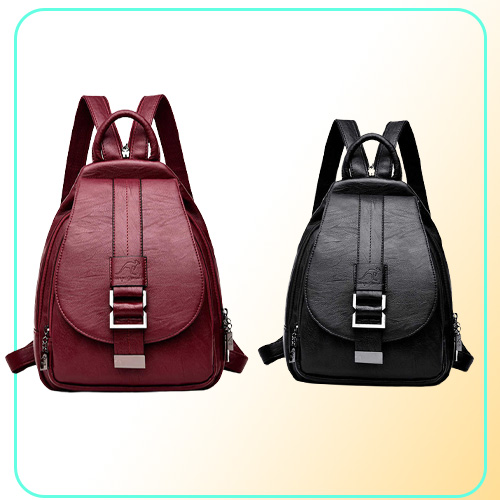 Designer femmes en cuir véritable sac à dos sac à main femme sac à bandoulière voyage dames sac à dos Mochilas sacs d'école pour adolescentes 2104515910