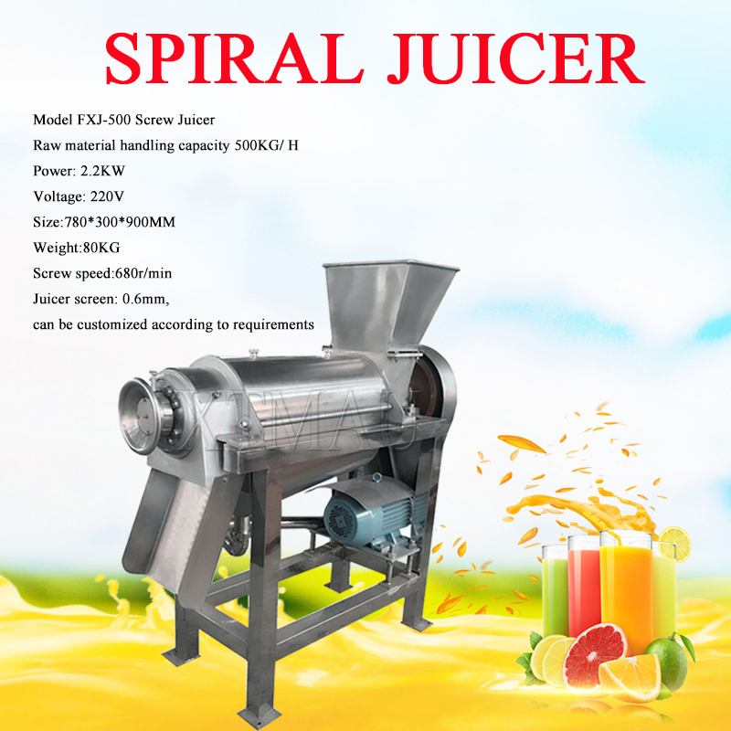 500 kg/h Commercial Automatic Fruit Orange Juicer Machine Industrial Cold Press Mango Juice Extractor