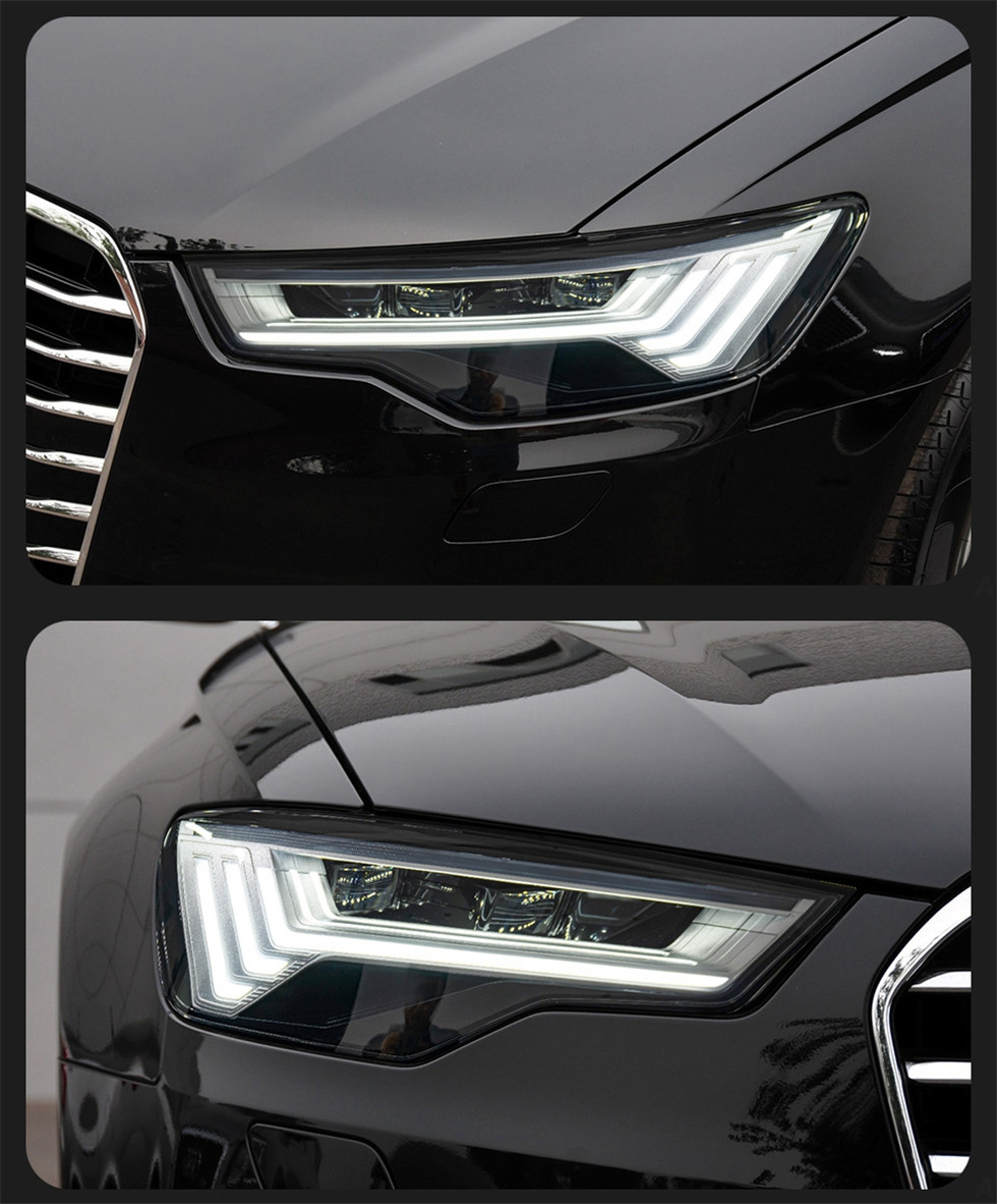 LED Headlight for Audi A6 Headlights 2012-20 15 Upgrade C8 Design DRL Dynamic Signal Front Lamp Accessory