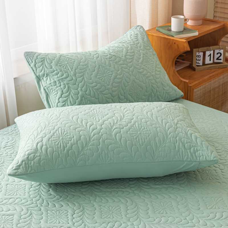 Bonenjoy 1 pz Federa trapuntata impermeabile Federa in tinta unita Federa 48x74 cm Pillowsham HKD230825 HKD230825