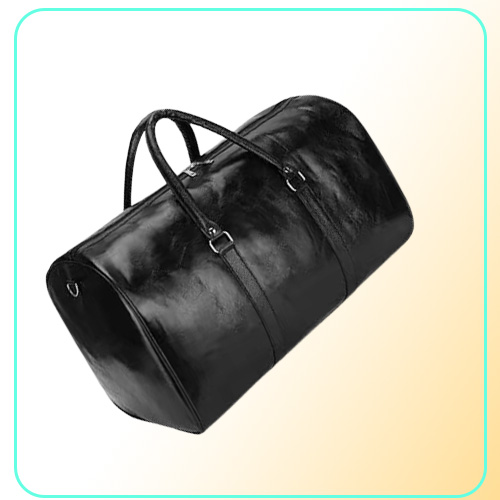 Unisex büyük kapasiteli su geçirmez bagaj çantası taşınabilir spor hafta sonu sisnp haciz yumuşak deri seyahat bavul 2202229544763