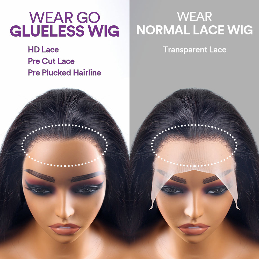 Giyim ve Git Gluoness Wig İnsan Saç Giymeye Hazır Ön Kesim Çıkarılmış 4x4 5x5 HD Dantel Kapatma Peruk Düz İnsan saç perukları