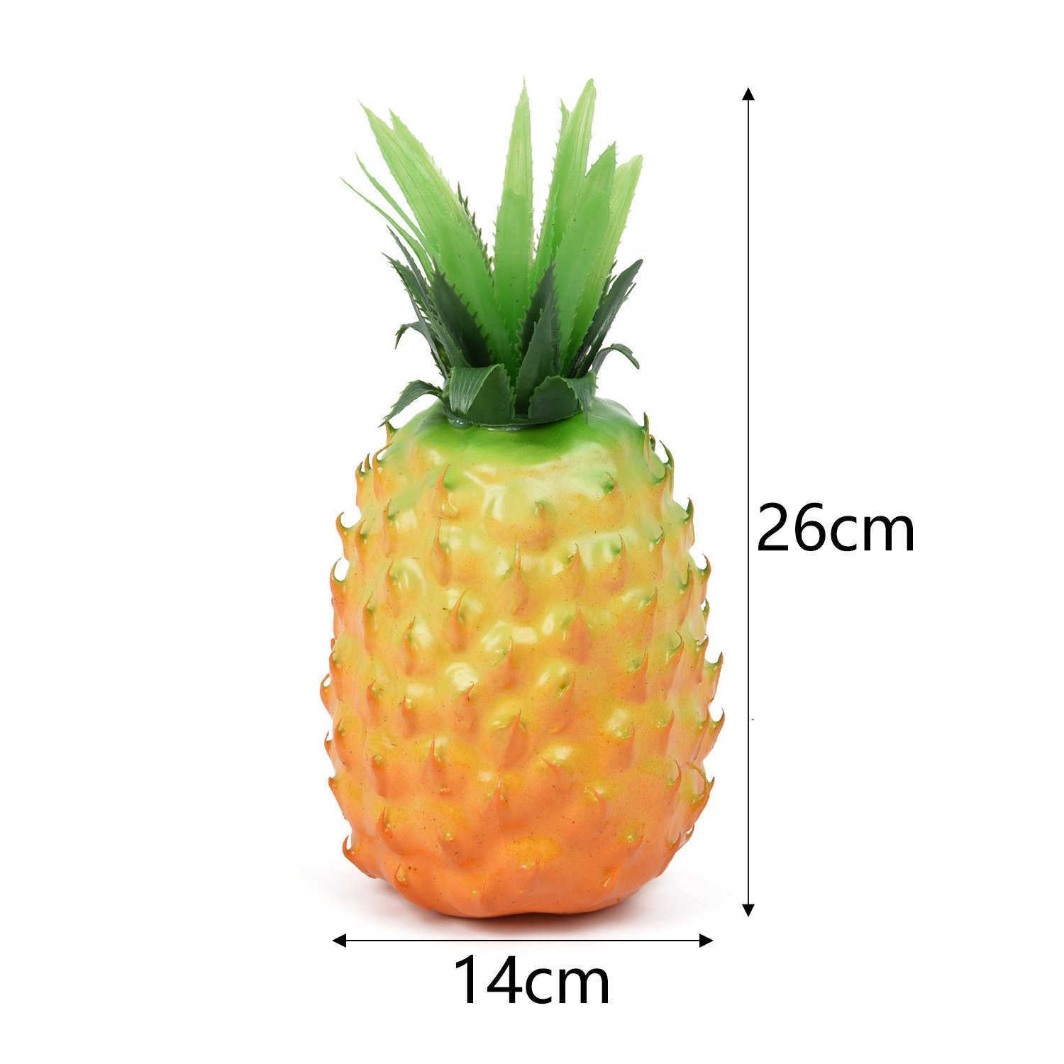 Künstliche Kunststoff-Ananas-Simulationsfrucht-Fälschungsanzeige für Geschäft, Zuhause, Party, Küche, Lebensmitteldekoration, festliche Versorgung HKD230829