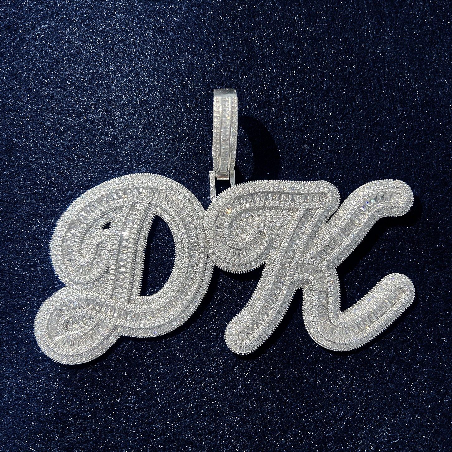 2023 New Designer High Quality Designer Jewelry Hiphop Jewelry 925 Sterling Silver Custom Letter Pendant