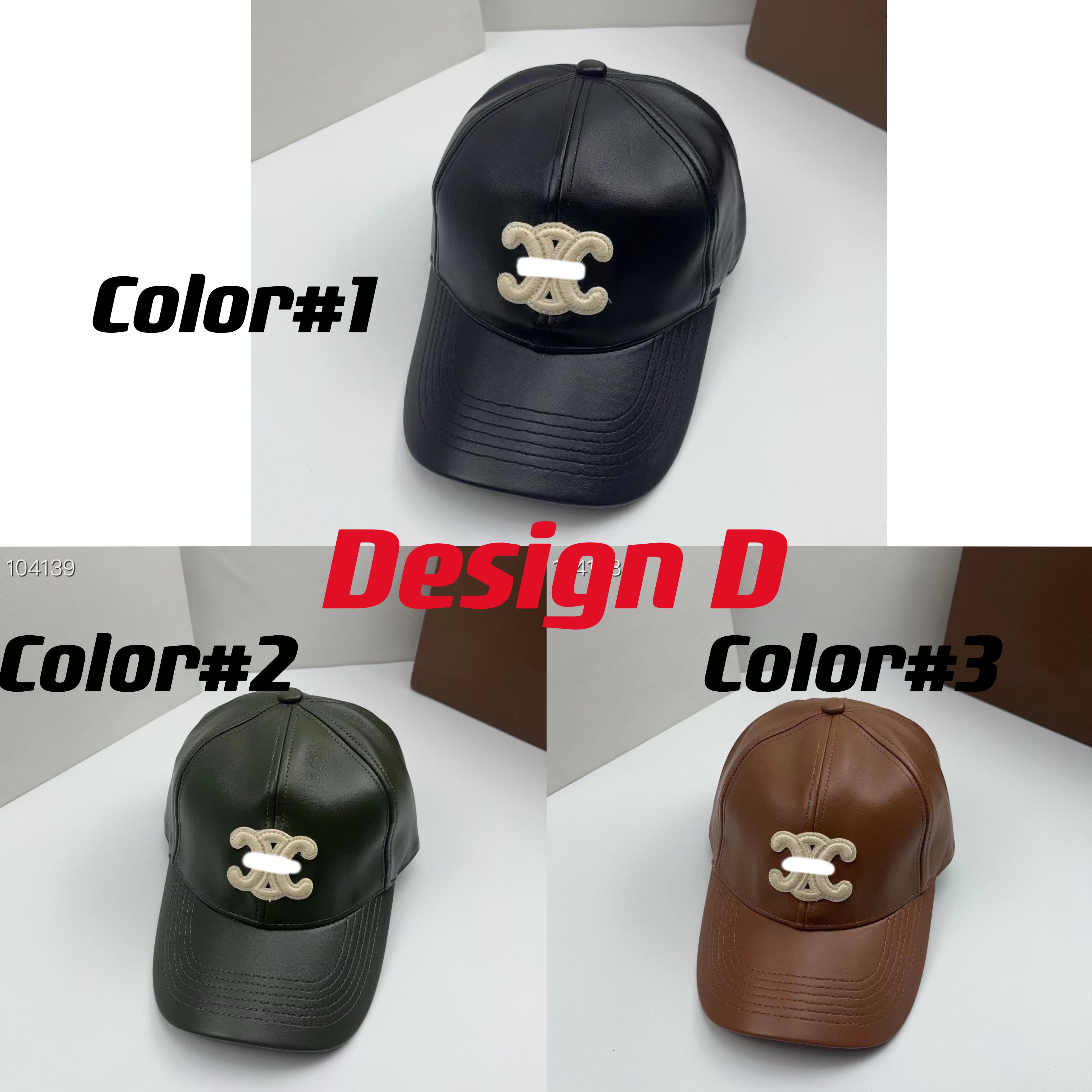 Дизайнерская шляпа шляпа дизайнер модная бейсболка Четыре дизайна Celi Hats Mix Colors Женские шапки повседневная каскет