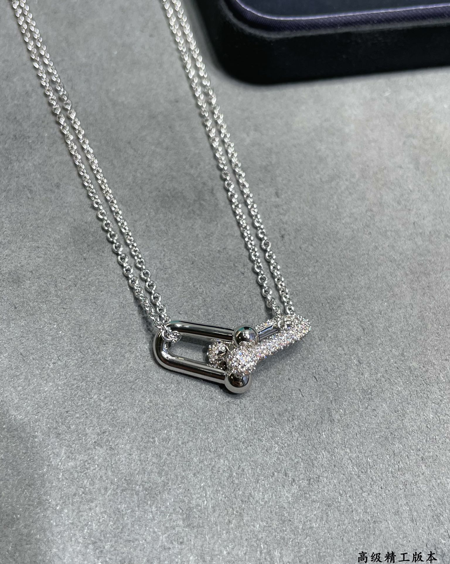 Luxury Pendant Necklace Hardware Designer S925 Sterling Silver Crystal Bucket Lockets Charm Short Chain Choker For Women Jewelry219d