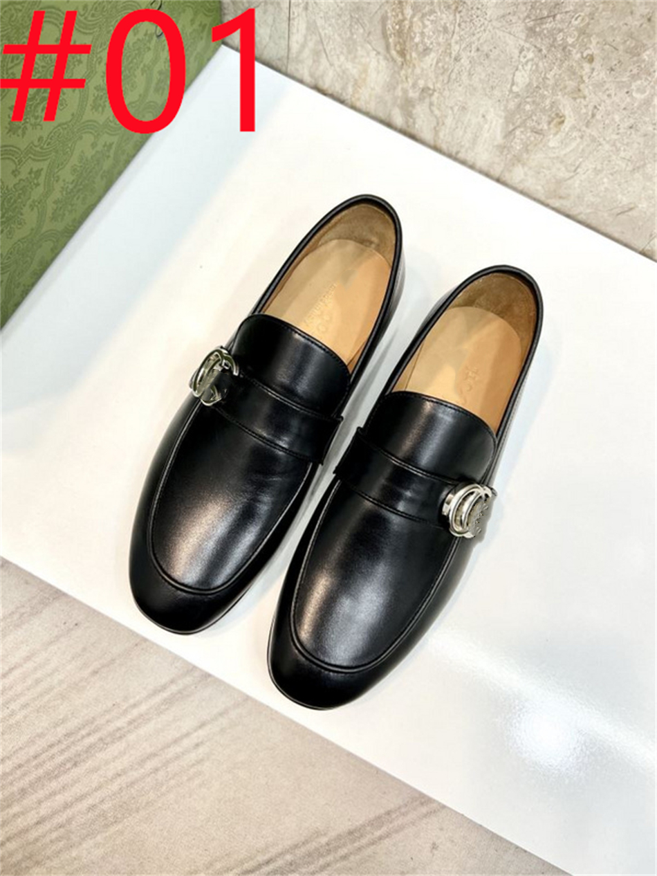 High quality original 1:1 New Autumn Italian Classic Dress Men Shoe Leather Formal Luxury Brands Men Footwear Designer Office Slip On Oxford Shoes For Men