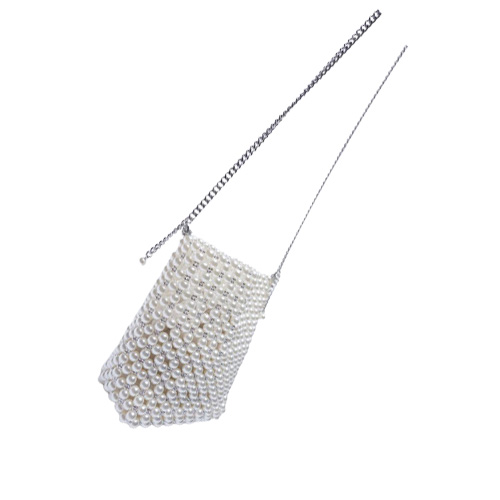 Za Pearl Pärled Bag White Fairy Portable Messenger S med kedjekvinnor och handväskor Cross Body Woman 2202246182256