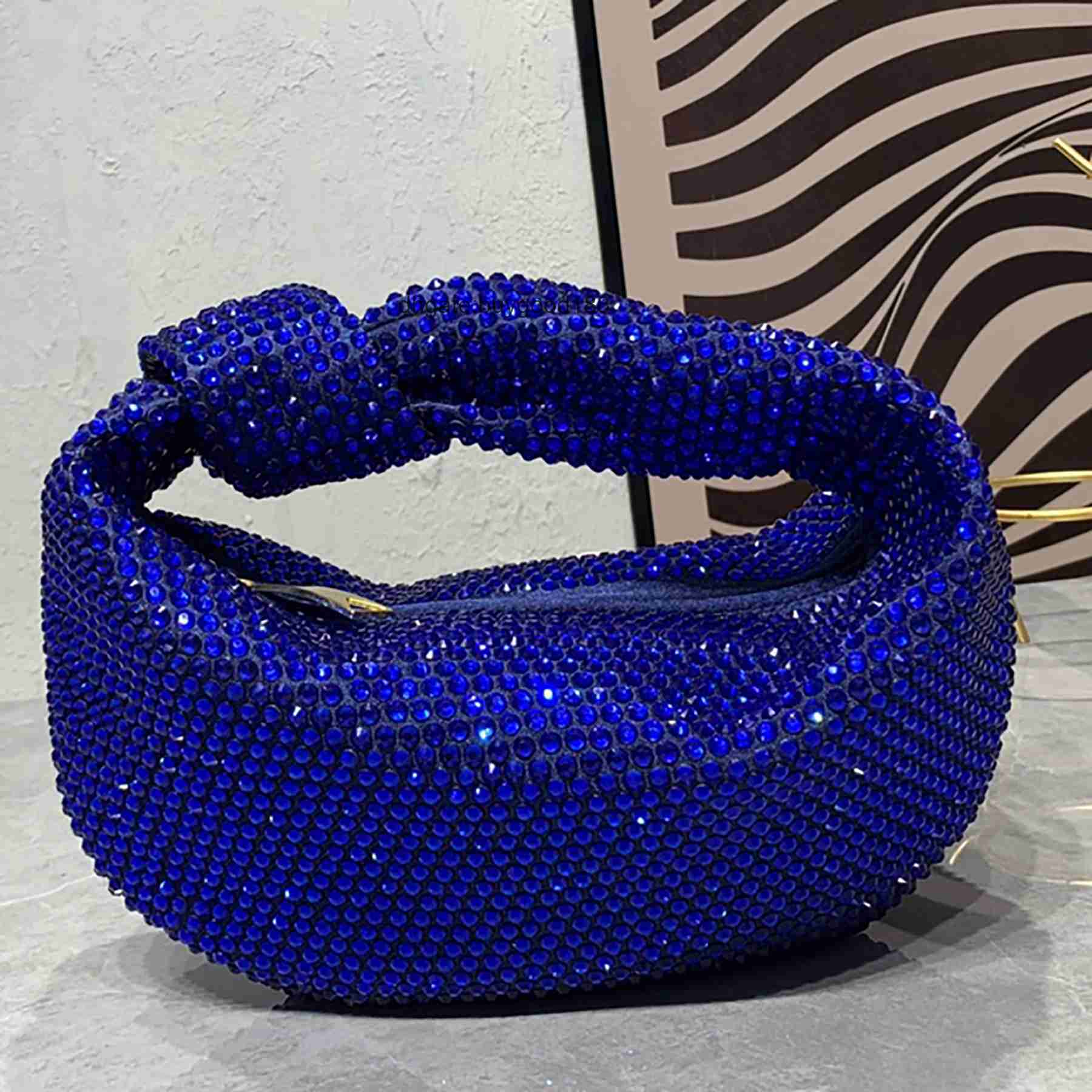 Botegss Ventss Sac de créateur Jodie tissé Sac à main en strass Designer de luxe Intrecciato Poignée supérieure en cuir Petite grande pochette Sac à main à compartiment unique Wa