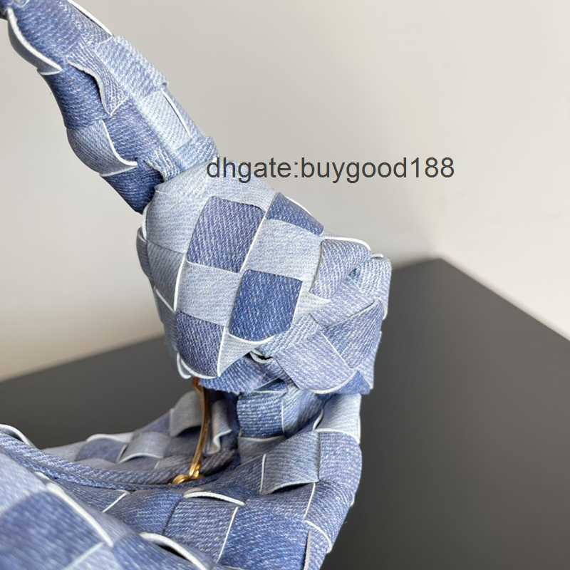 Botegss Ventss Woven Jodie Designer-Tasche Designer-Einkaufstasche Damenhandtasche Spiegelqualität Denim-Lammleder mit weicher abgerundeter Form Lady Party Hochzeit Geldbörse Box