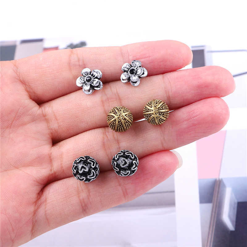 18/36/Women Star Moon Small Plastic Stud Earrings Set Girl Children Cartoon Geometric Party Birthday Christmas Jewelry