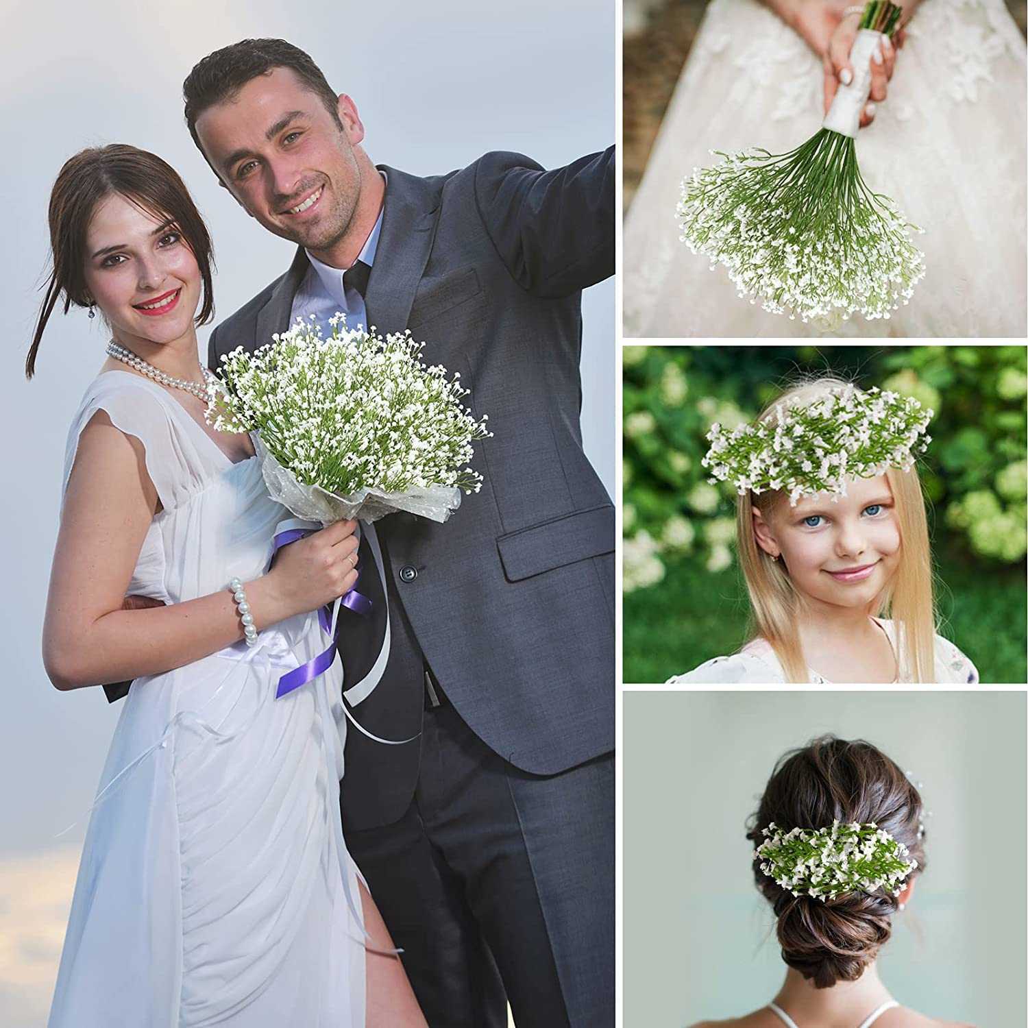Artificial Baby Breath Flowers Bulk Real Touch Gypsophila Bouquets for Wedding Party Garden Home Decoration DIY Wreath HKD230829