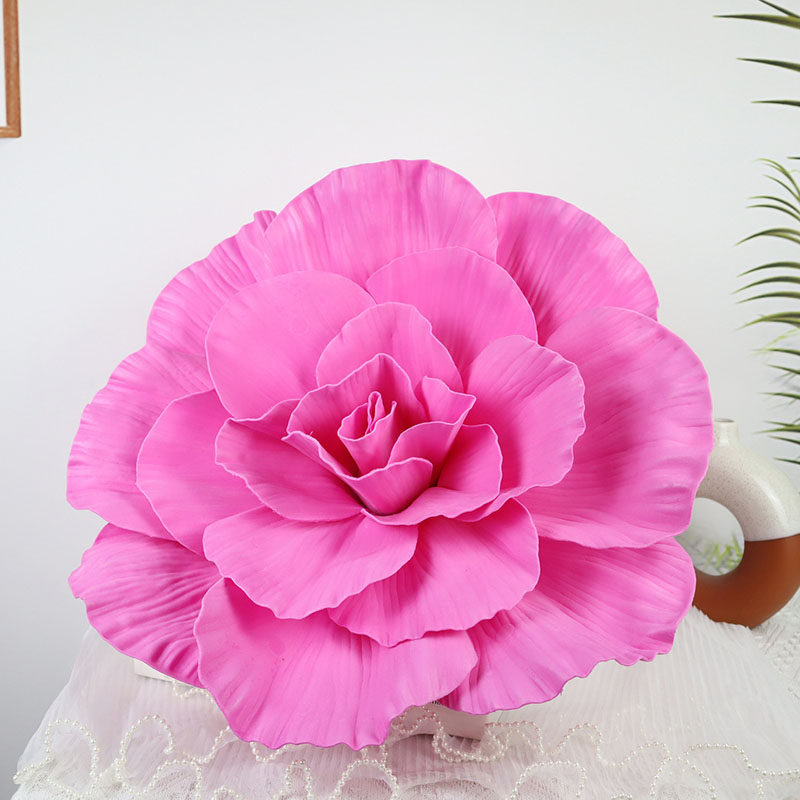 Decorative Flowers & Wreaths Giant PE Orchid Artificial Flower Decoration Home Wedding Background Road Leads Fake Foam Rose Shopping Mall