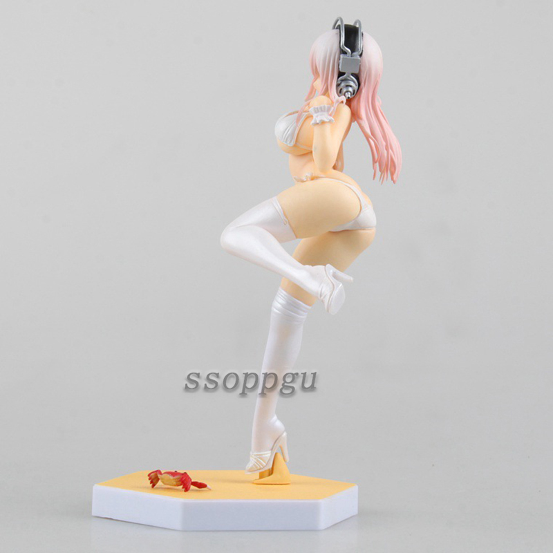 Finger Toys BEACH QUEENS Swimsuit SoniComi Super Sonico Figure Adult Girl Model Toys PVC Action Figure Collection Model Toys Doll Kids Gifts