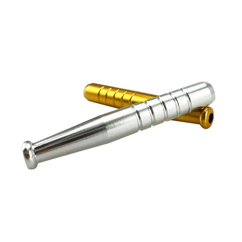 Senaste mini -aluminium dugout -rör Snuff Dry Herb Tobacco Filter Handpipes Cigaretthållare Portable Torch Style Reting Catcher Taster Bat One Hitter Hand Tube DHL