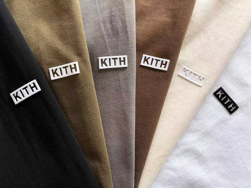 Men's T-Shirts Good Quality 2023ss Kith Flocked Box Fashion T-shirt Men Kith Limited Women Streetwear T Shirt Tee