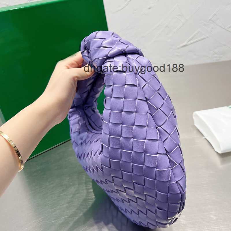 Botegss Ventss Woven Jodie designer bag Shoulder Bag Tote Totes Zipper Wallet Handbag Weave Cow Leather Square Pillow Lady Evening 26cm Purple Green Handbags M