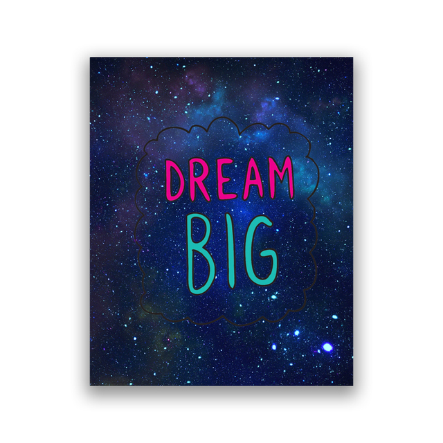 Astronaut Space Universe Rocket Canvas Painting Art Prints Boys Gift Posters Wall Pictures Modern Kids Bedroom Living Room Decor No Frame Wo6