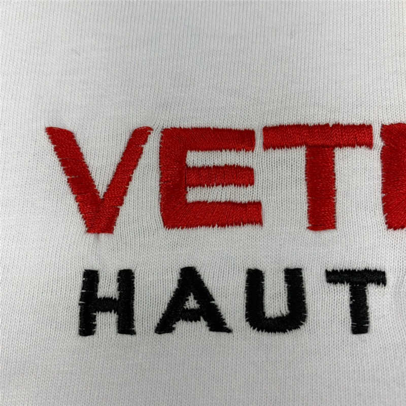 Herren T-Shirts Gute Qualität Stickerei Flagge Vetements Mode T-Shirt Männer Vetements Frauen Baumwollhemden Jersey Tops VTM Kurzarm