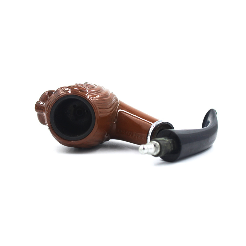 Factory Directly Sale High Quality Carved Ebony Wooden Tobacco Pipe Multi-function Smoking Pipe