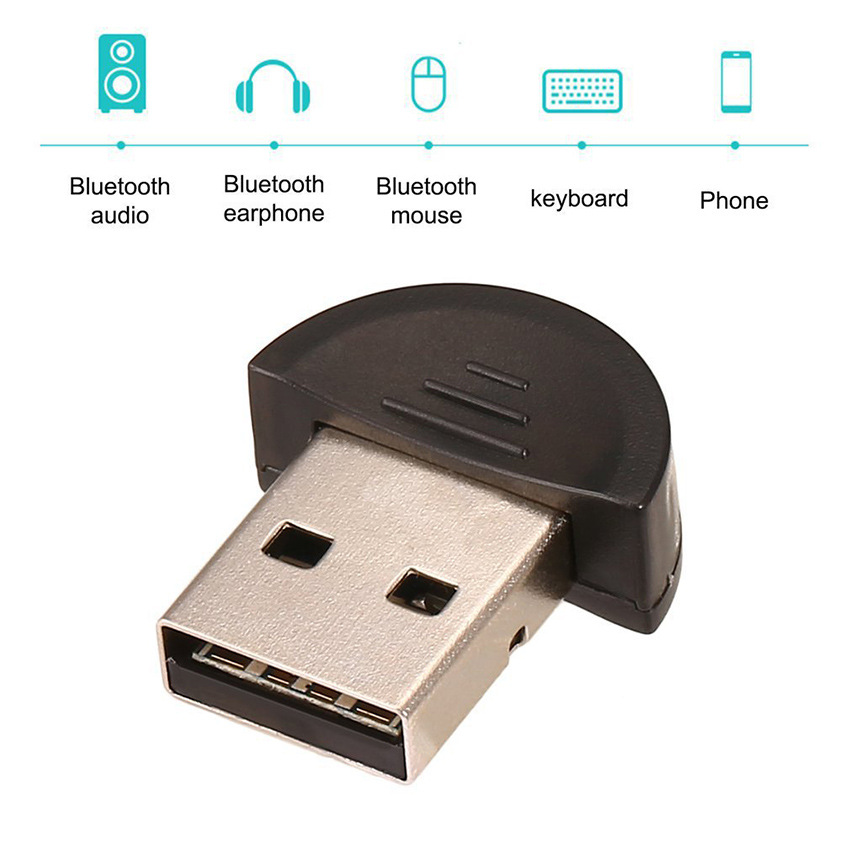 Mini Bluetooth USB2.0ドライバーフリーワイヤレスレシーバーPC Bluetoothアダプター