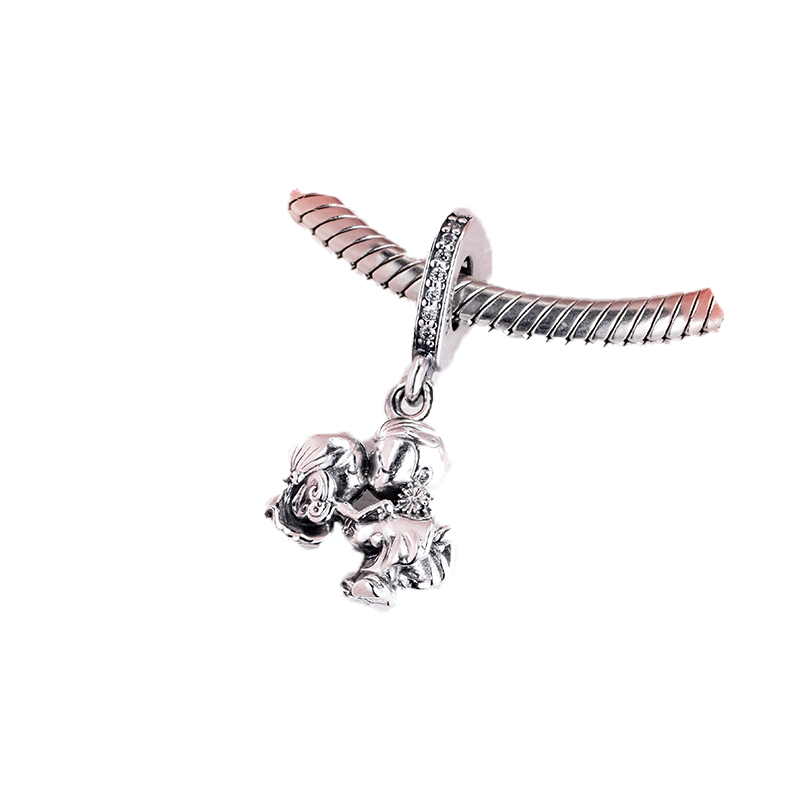 Coppia sposata ciondola charms perline originali creazione di gioielli gioielli in argento sterling 925 bracciali adatti collana fai da te le donne gi8943415