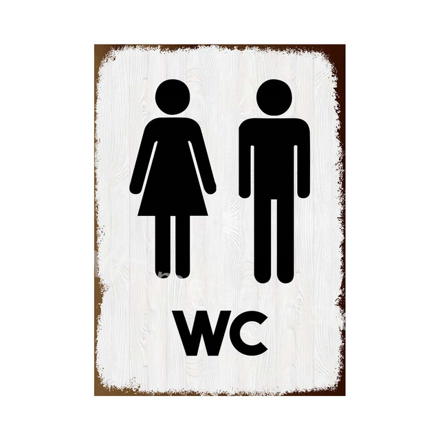 Vintage engraçado toalete metal estanho sinal wc lavatório toaletes arte da parede adesivo a senha wifi sinais banheiro banheiro casa decoração de arte de parede 30x20cm w01