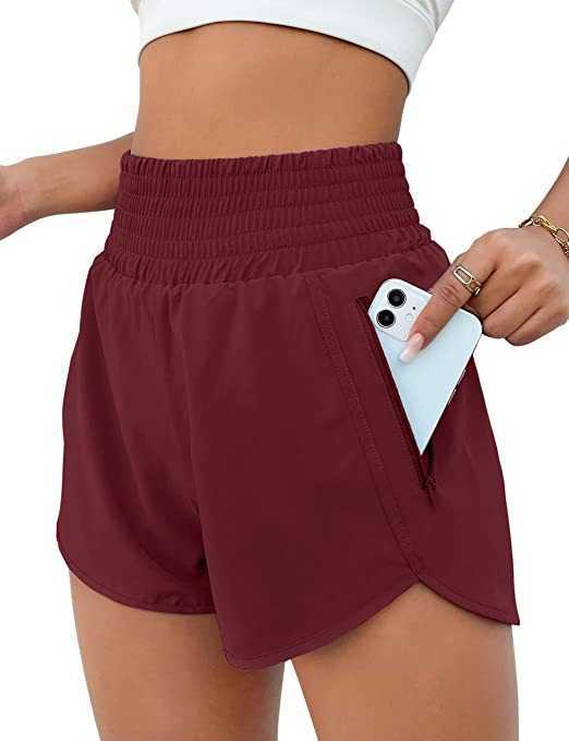 LU-222 Women`s Sports Hotty Hot Shorts High Waist Track That Running Yoga Leggings Side Pockets Anti Glare Elastic Slimming Pant Tights
