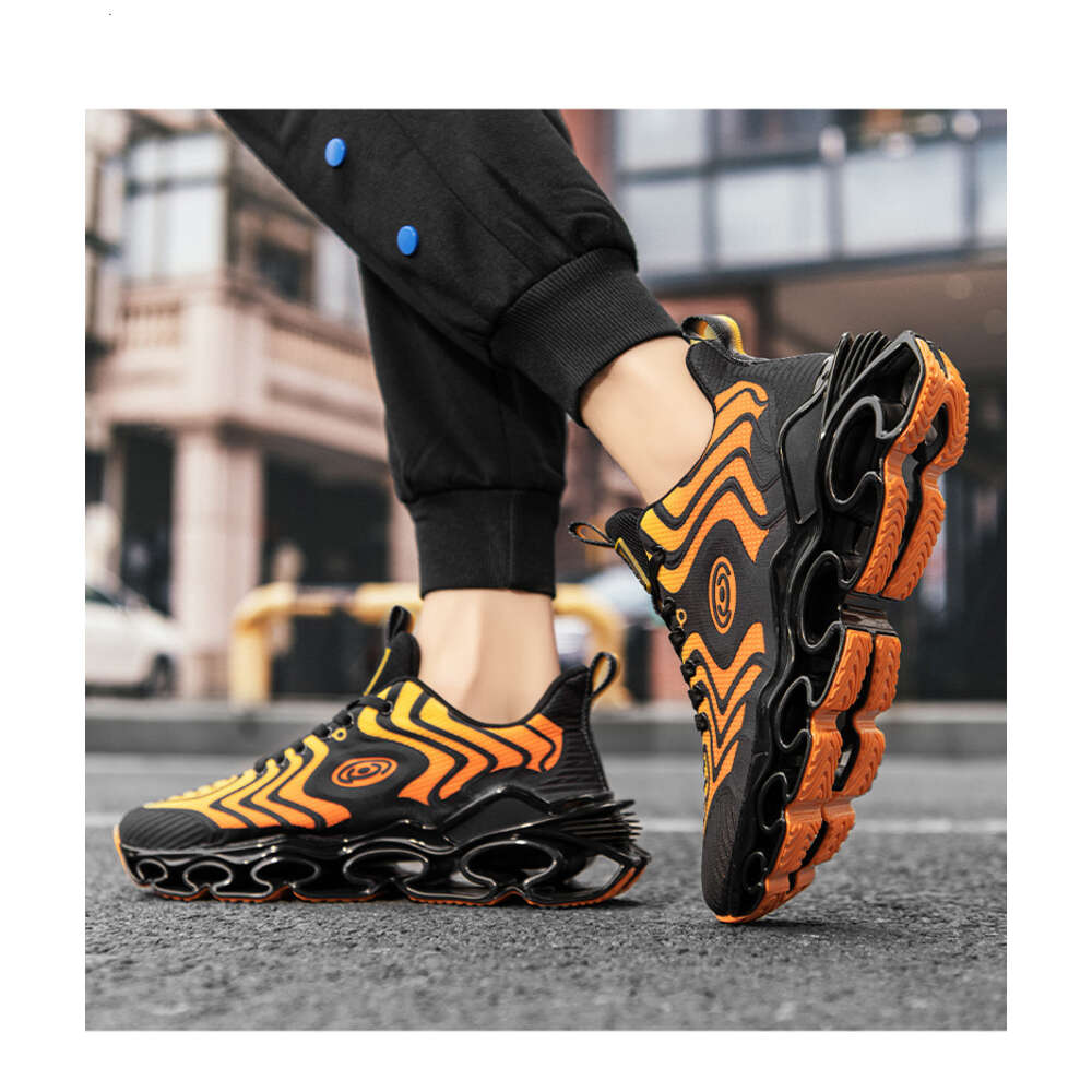 Autumn Winter New Casual Running Shoes Youth Mens Comfortable Fashion Sneakers Versatile Sports Trainers Orange Green White Size 39-46