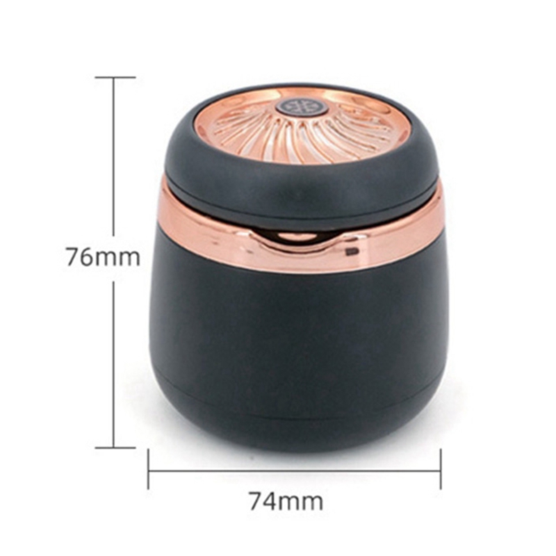 Colorful Mini Smoking LED Car Ashtrays Portable Innovative Herb Tobacco Cigarette Cigar Holder Desktop Support Stand Ash Soot Ceramics Container CAR Ashtray