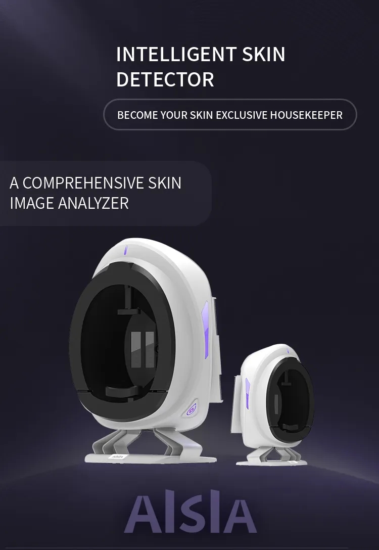 Machine d'analyse de la peau, détecteur de peau, miroir intelligent, support multilingue, solution de soins de la peau, machine de salon