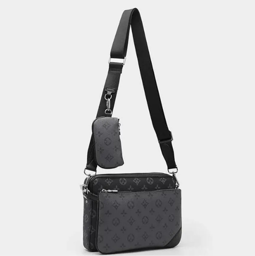 TOP 3 pièces/ensemble sacs de soirée femmes/homme fleur noire épaule bandoulière sac à main messager sac à main sacs de créateurs2023