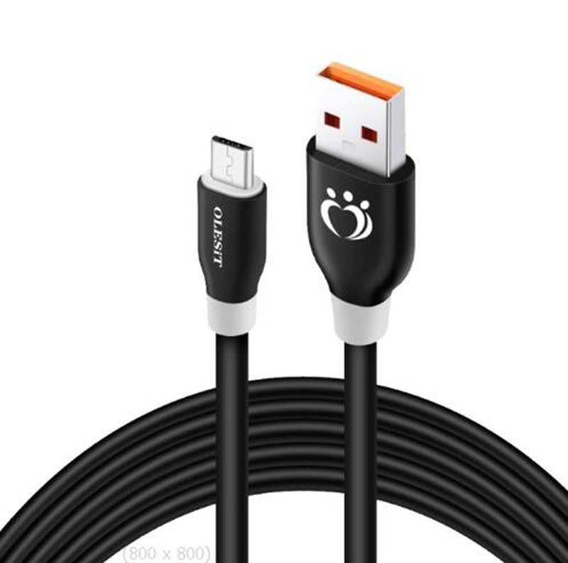 OLESIT USB to Type C 마이크로 데이터 케이블 1.5m 5 피트 빠른 충전 슈퍼 빠른 USB-C OD5.0 QC3.0 Samsung Apple iPhone 15 Pro Max를위한 충전기 어댑터 PD 라인 소매 상자