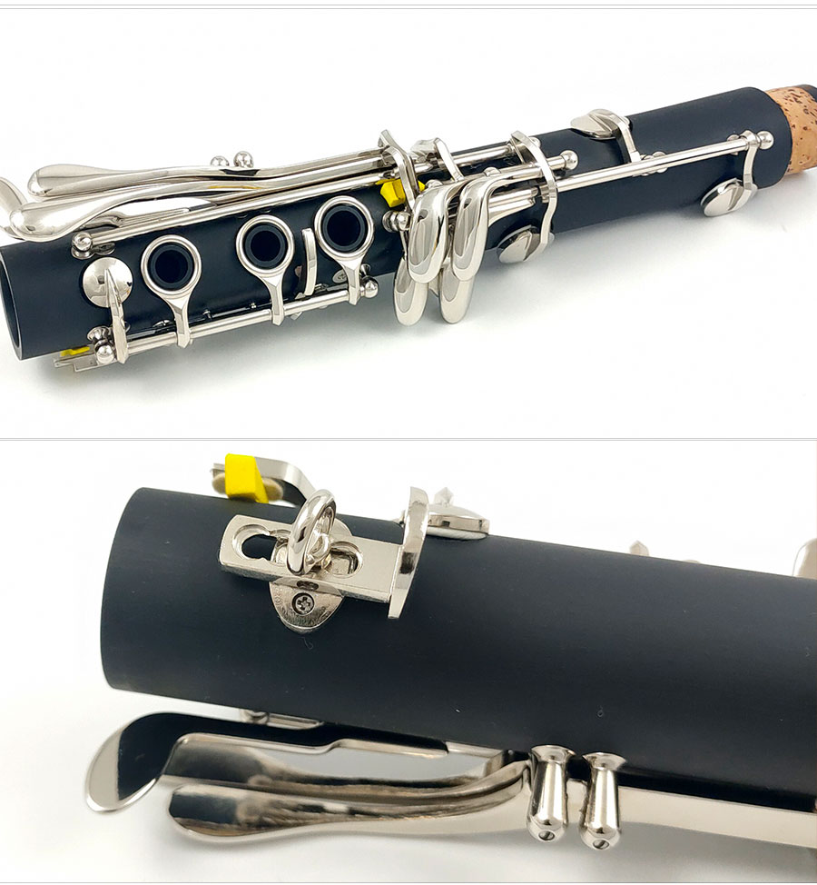Moresky Clarinet Ebonite/Hard Rubber 17 Keys Woodwind أداة E126 OEM