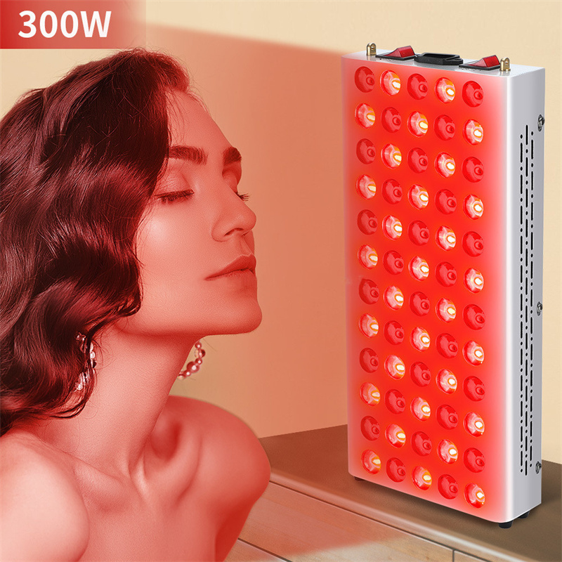 Mais novo vermelho e nir led beleza facial terapia de luz dispositivo de rejuvenescimento da pele spa removedor de acne anti-rugas tratamento de beleza 300w 660nm 850nm