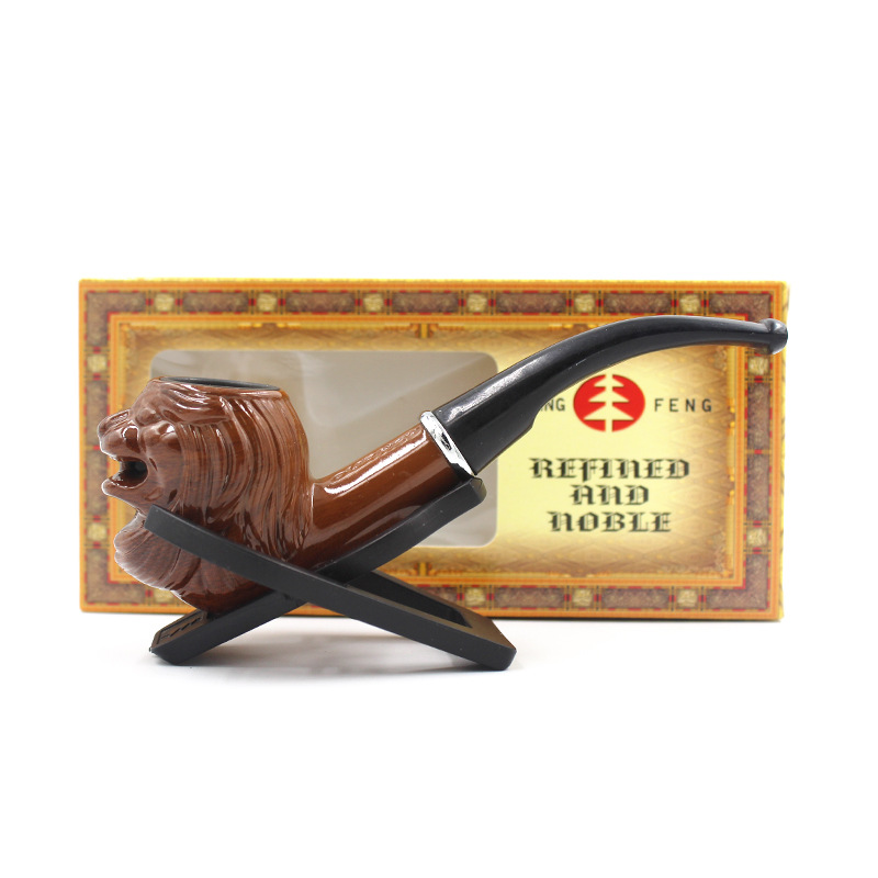 Factory Directly Sale High Quality Carved Ebony Wooden Tobacco Pipe Multi-function Smoking Pipe