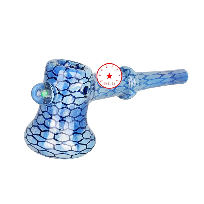 Mais recente Colorido Heady Wasphouse Fumar Tubos De Vidro Pirex Bolso Portátil Erva Seca Filtro De Tabaco Colher Tigela Inovadora Alça Antiderrapante Handpipes Porta Cigarro