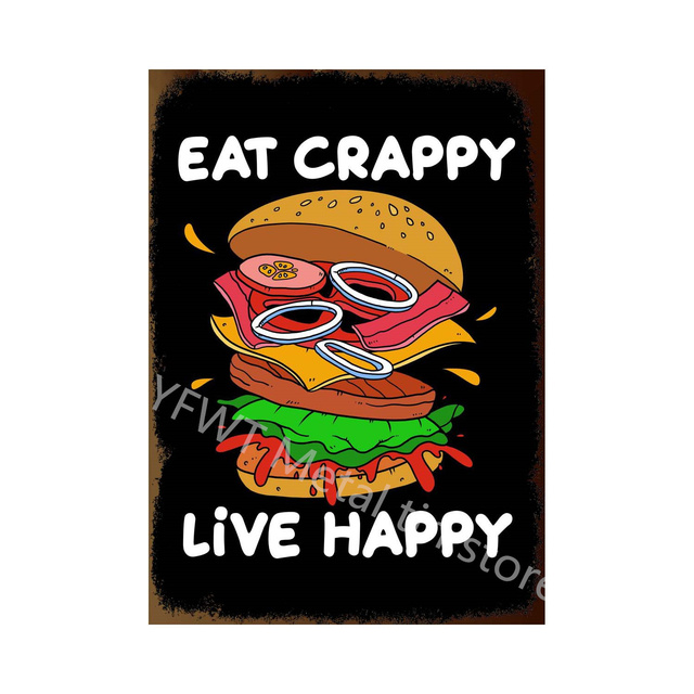 Burger vintage metalowy plakat Hamburg Retro Tin znak Restauracja Dekoracja sztuki Tablica do domu sklep ze sklepem fast food dekoracje ścienne estetyczne malarstwo żelaza 30x20 cm W01