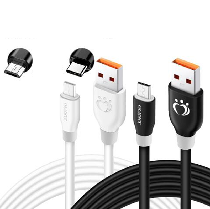 OLESIT USB to Type C 마이크로 데이터 케이블 1.5m 5 피트 빠른 충전 슈퍼 빠른 USB-C OD5.0 QC3.0 Samsung Apple iPhone 15 Pro Max를위한 충전기 어댑터 PD 라인 소매 상자