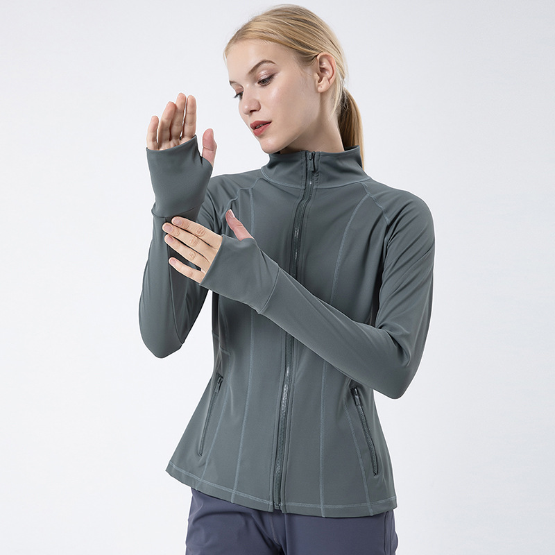 LL-8014 Activewear Yoga Outfits Fitness Wear Womens Sportswear Outer Jackets Outdoor Apparel Casual Adult Running Exercise Trainer Long Sleeve Tops