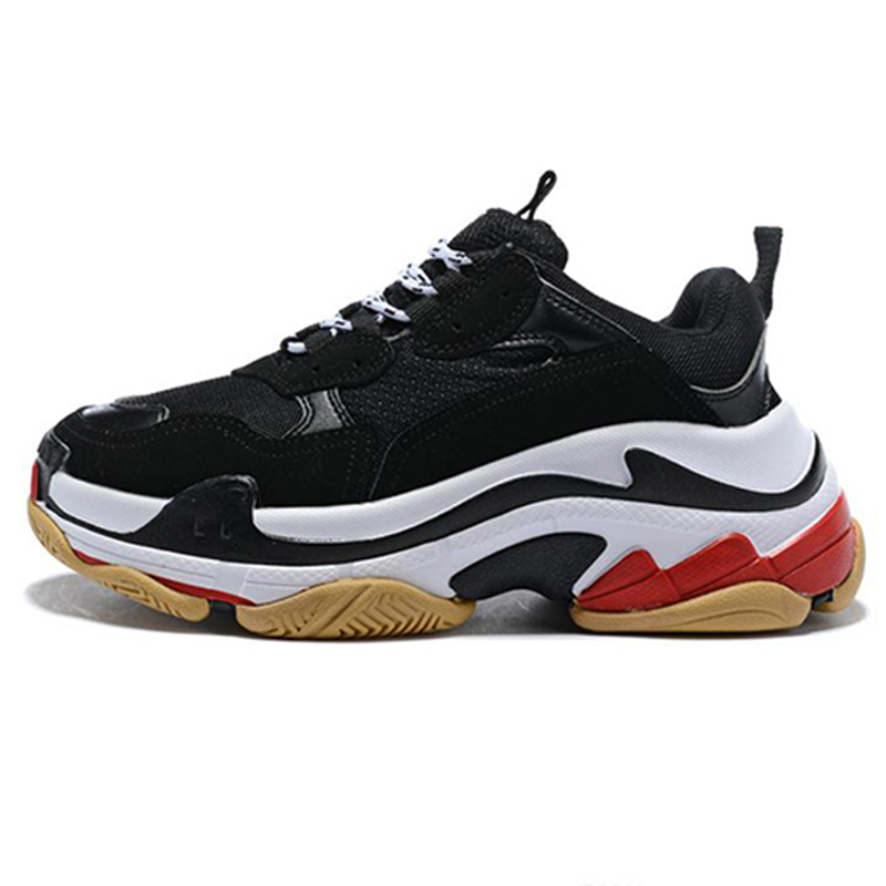 Triple S avec chaussette Rose Rose Beige Hommes Femmes Chaussures Casual 17w Old Dad Noir Jaune Femmes Neon Vert Augmentant Outdoor Sneaker Crystal Trainer 36-45