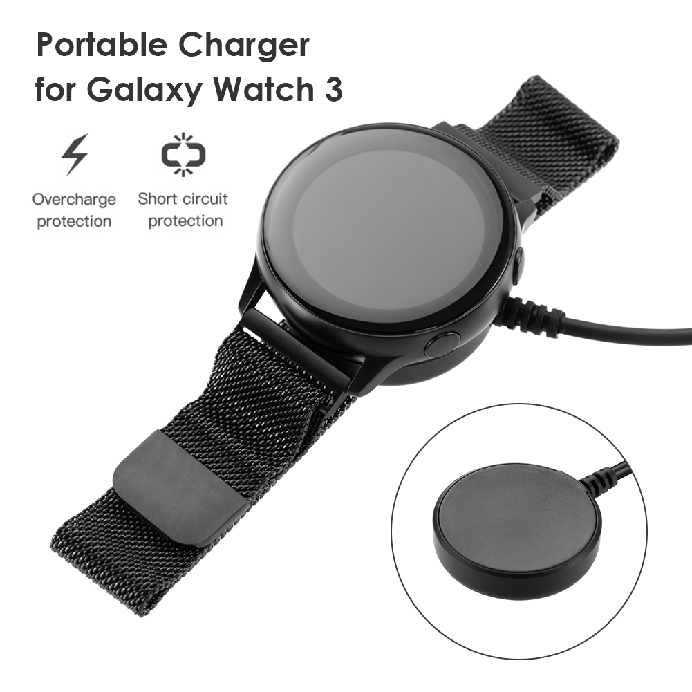Trådlös laddare USB -kabelladdningsdockadapter för Samsung Galaxy Smart Watch 4 3 Active 2 Active 1 3ft 1M Cord Wire Watch4 40mm 44mm R860 R870 R880 R830 R840 R850
